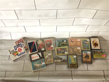 19 decks of vintage playing cards so new