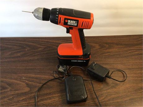 Black Decker drill and charger