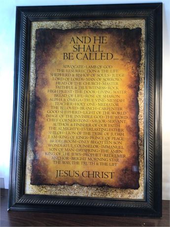 Jesus framed print