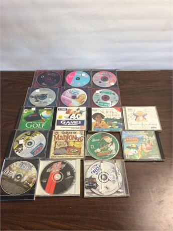 Lot of computer games and music cd’s