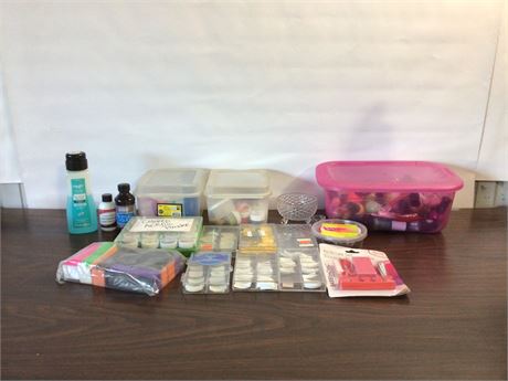 Acrylic nail set materials for at home manicure